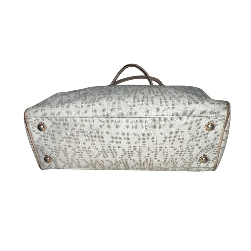 Michael Kors Cream And Tan Satchel - image 6